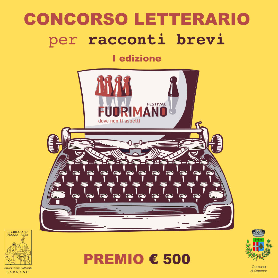 Premio-fuorimano-grafica Premio FuoriMano 2021 - I Edizione - Concorso racconti brevi