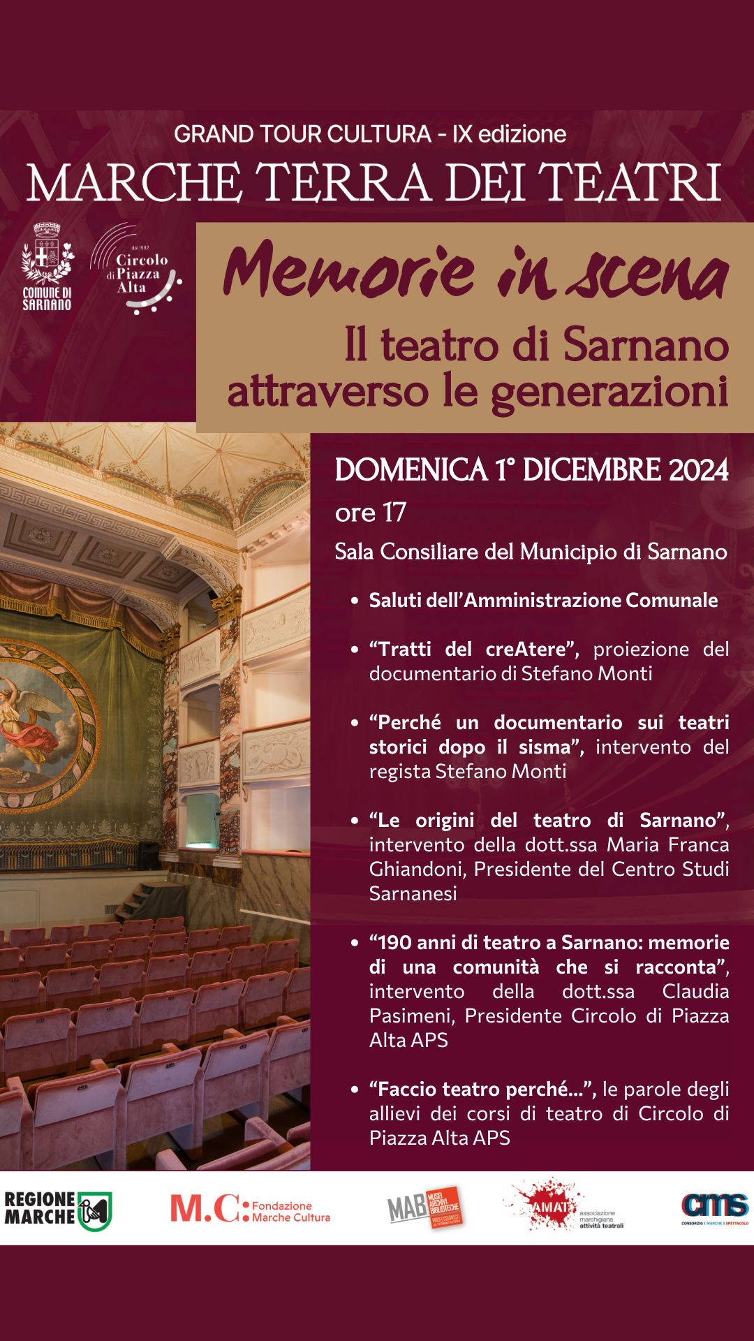 Memorie in scena: Il teatro di Sarnano attraverso le generazioni