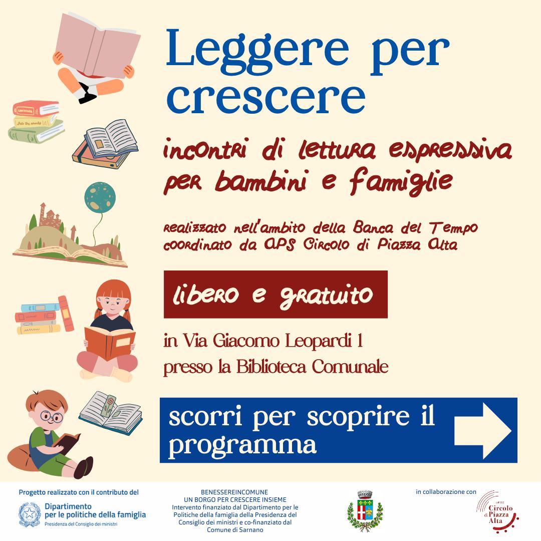 leggere-per-crescere Leggere per crescere a Sarnano - Benessere in Comune