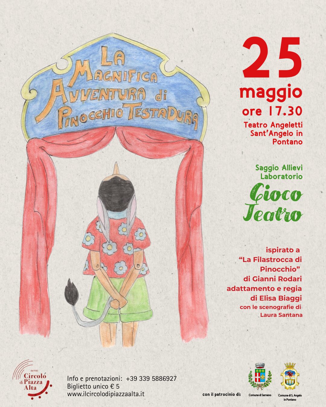3 Pinocchio - - Saggi laboratori teatrali 2025