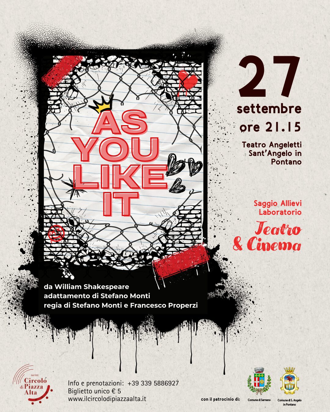 7 Shakespeare as you like it -- Saggi laboratori teatrali 2025