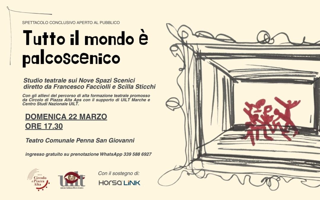 Studio teatrale sui Nove Spazi Scenici: conclusione del percorso di alta formazione